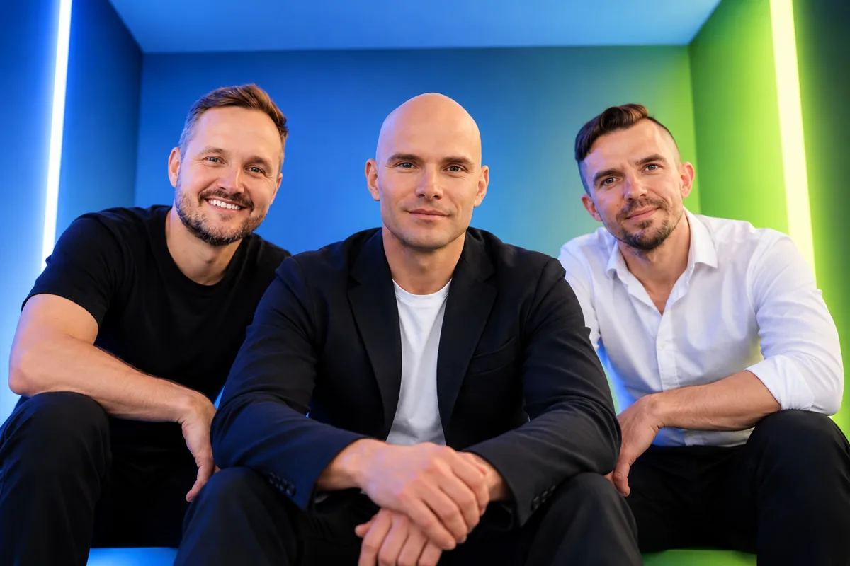 Tým AI GURU: Ivo Mrena, Roman Berglowiec a Jan Dunda