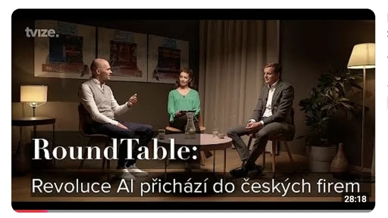 Náhled rozhovoru: Firmy v Česku brzdí strach z umělé inteligence